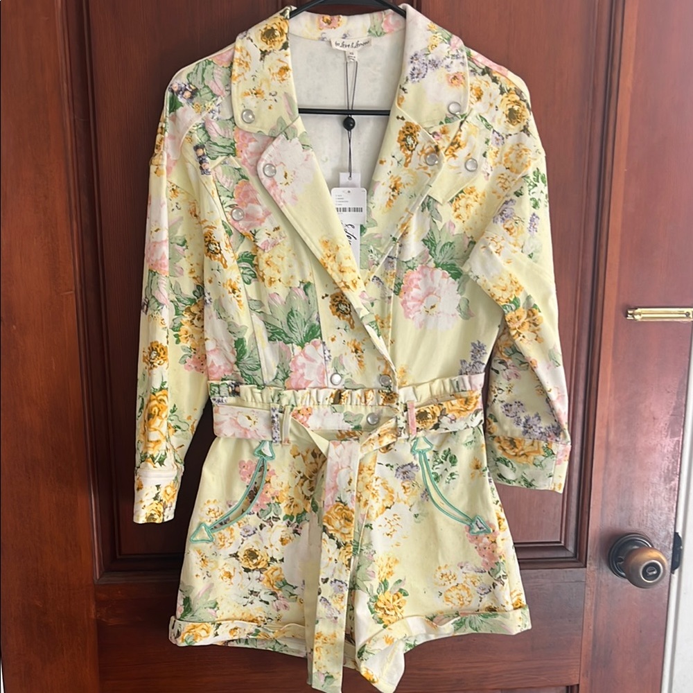 Floral Belted Jacket